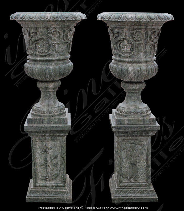 Search Result For Marble Planters  - Roman Tuscan White Planter - MP-108