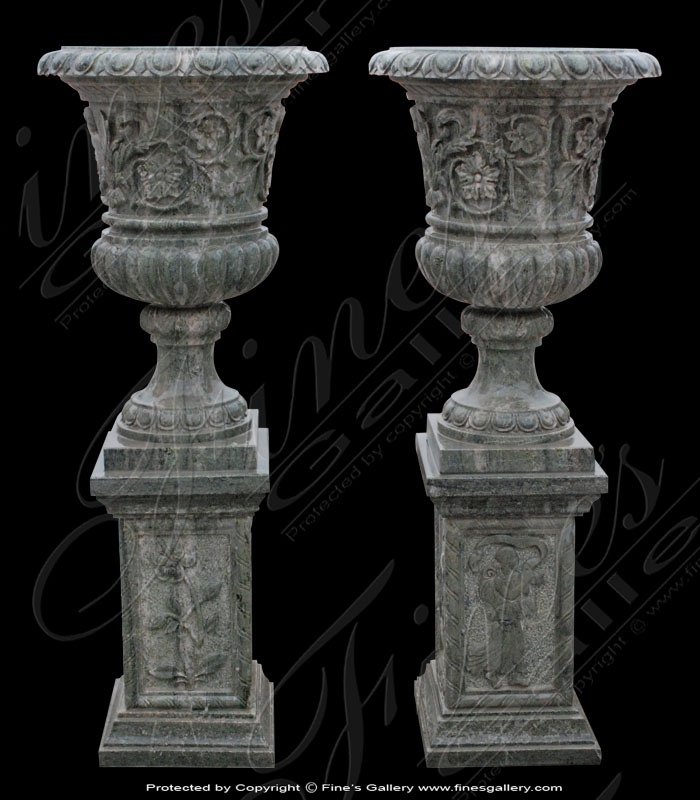 Search Result For Marble Planters  - Grapevine Marble Planter - MP-280