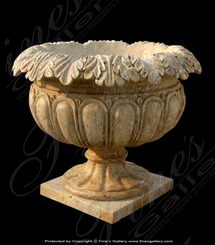 Marble Planters  - Botanical Crown Planter - MP-291