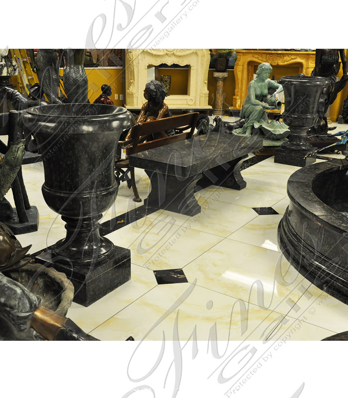 Search Result For Marble Planters  - Kashmir White Granite Planter  - MP-420