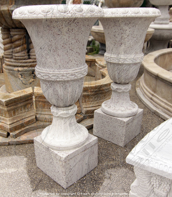 Marble Planters  - Elegant Urn Marble Planter - MP-347