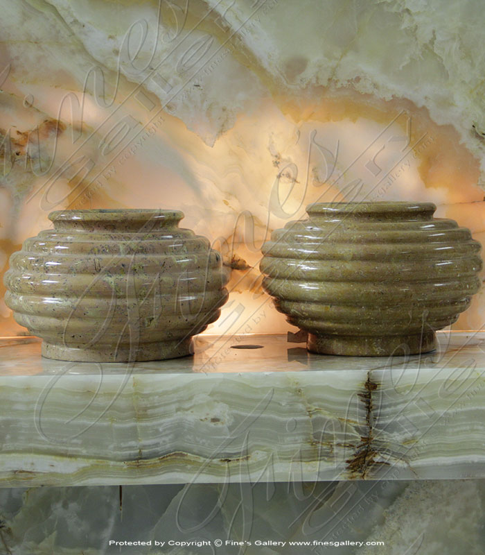 Marble Planters  - Onyx Urns - MP-421