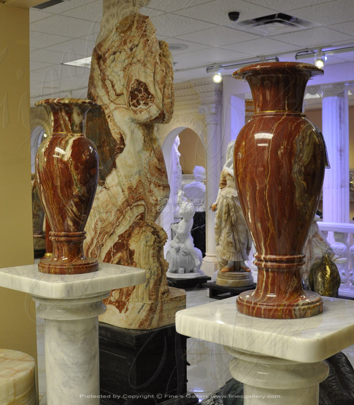 Search Result For Marble Planters  - Beige Marble Vase - MP-426