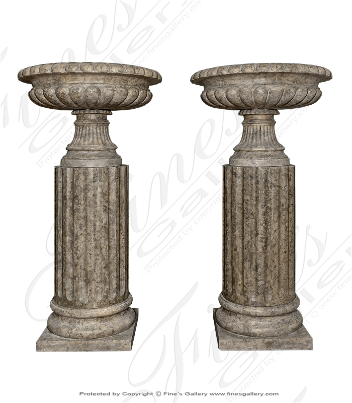Marble Planters  - Rosso Verona Marble Planters - MP-464
