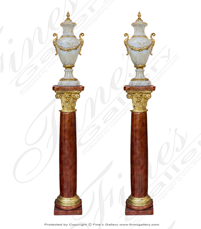 Marble Planters  - Cast Stone Planters And Pedest - MP-466
