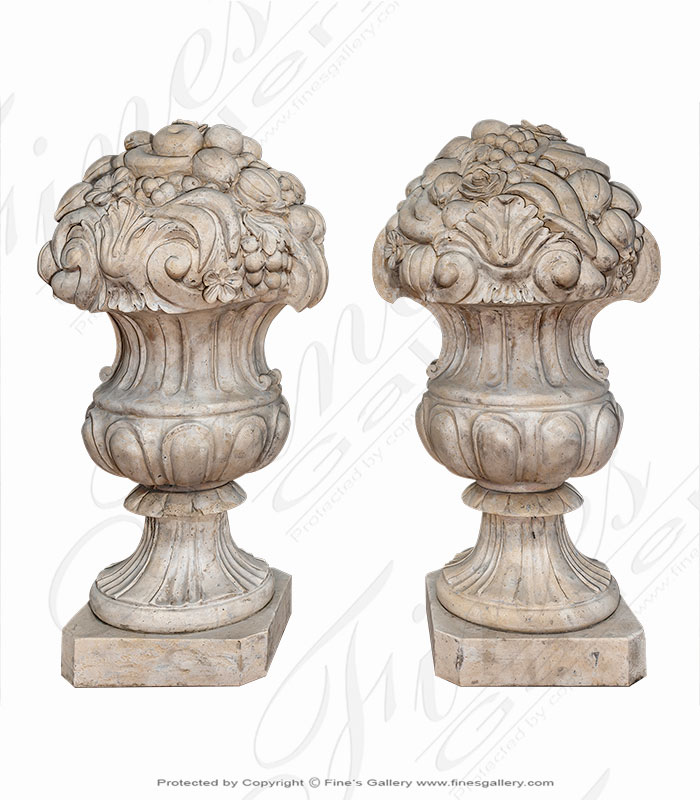 Marble Planters  - Natuarl Stone Fruit Bowl Planters - MP-514