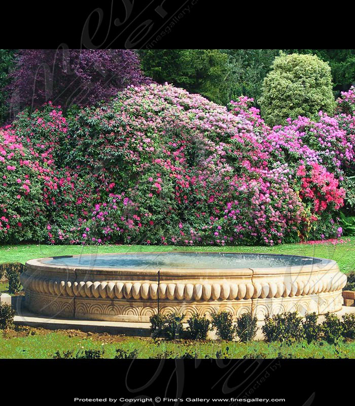 Marble Fountains  - Ornate Calcium Pool - MPL-134