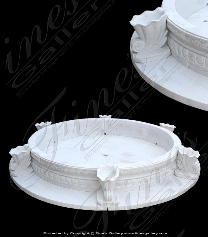 Marble Fountains  - White Cornucopia Pool - MPL-171