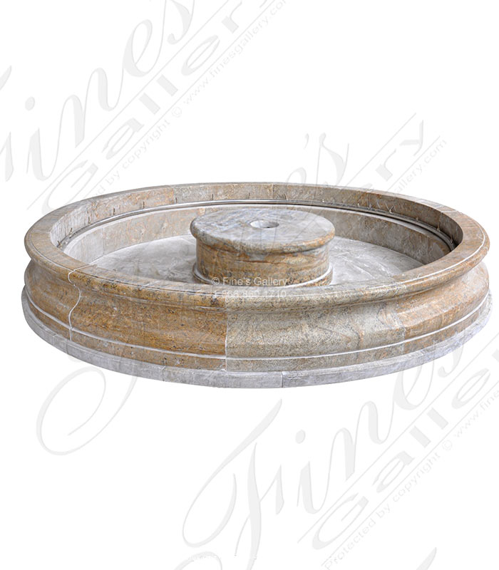 Marble Fountains  - Granite Pool Basin With Stainless Waterjet Sprayring - MPL-332