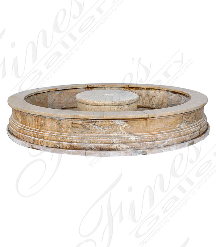 Round Granite Catch Basin and Optional Hollow Base