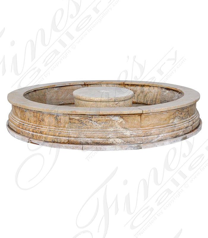 Marble Fountains  - Round Granite Catch Basin And Optional Hollow Base - MPL-334