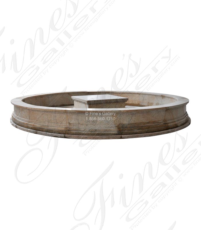 Marble Fountains  - 144 Inch Round Granite Pool Basin - MPL-345