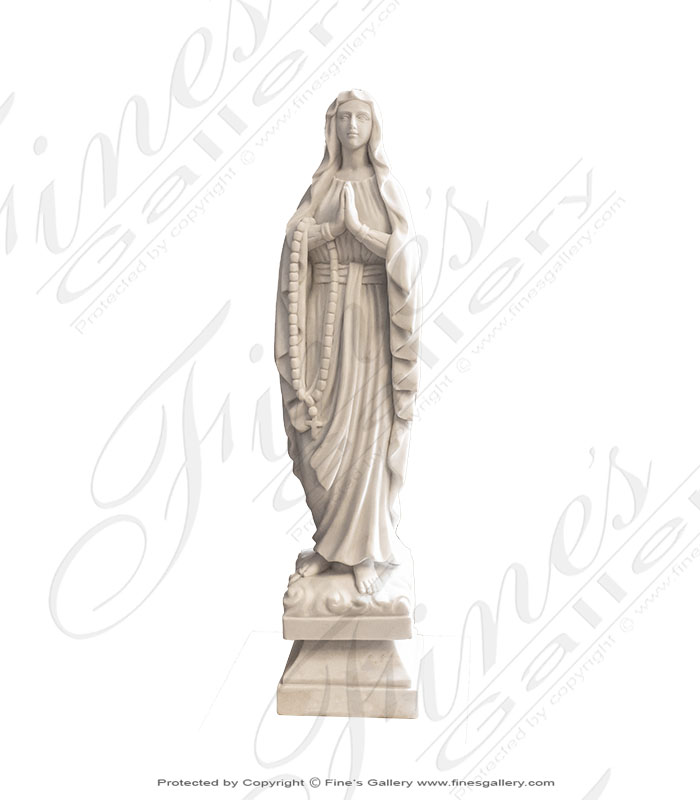 Marble Statues  - Lady Of Lourdes Marble Statue - MS-1054