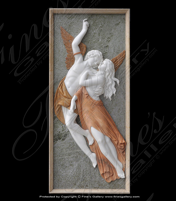 Marble Statues  - Mythical Lovers Marble Relief - MS-241