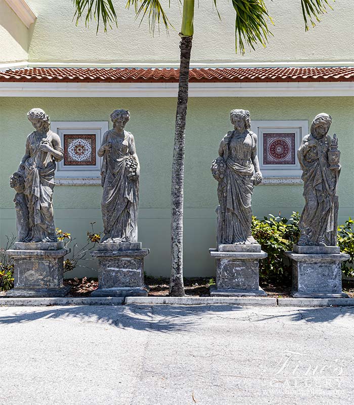 Marble Statues  - Four Seasons Marble Statues - MS-658