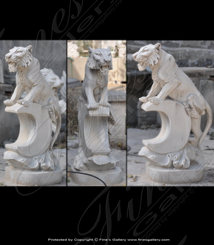 Search Result For Marble Statues  - Mountain Lion Statue - MS-1134