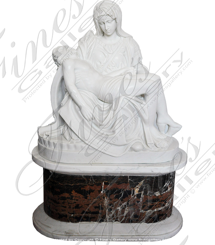 Marble Statues  - Michelangelo Marble Pieta Stat - MS-1135