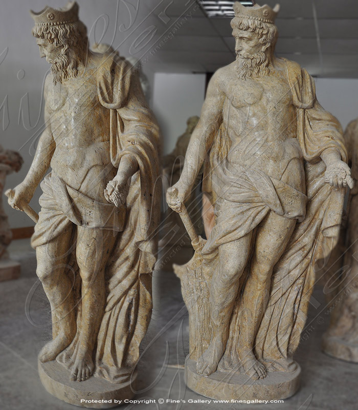 Marble Statues  - Roman Warrior Statue - MS-442