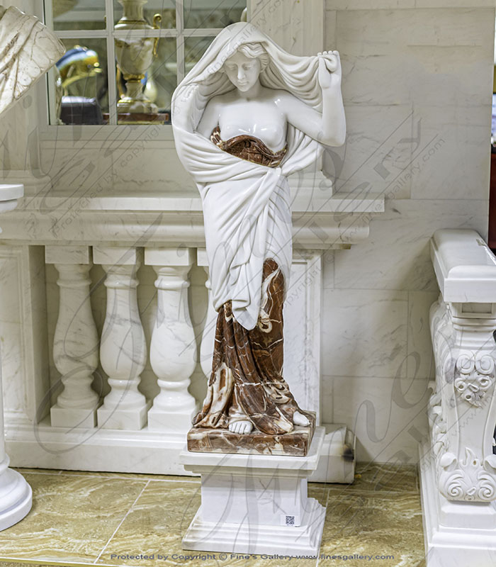 Search Result For Marble Statues  - Veiled Marble Statue - MS-1145