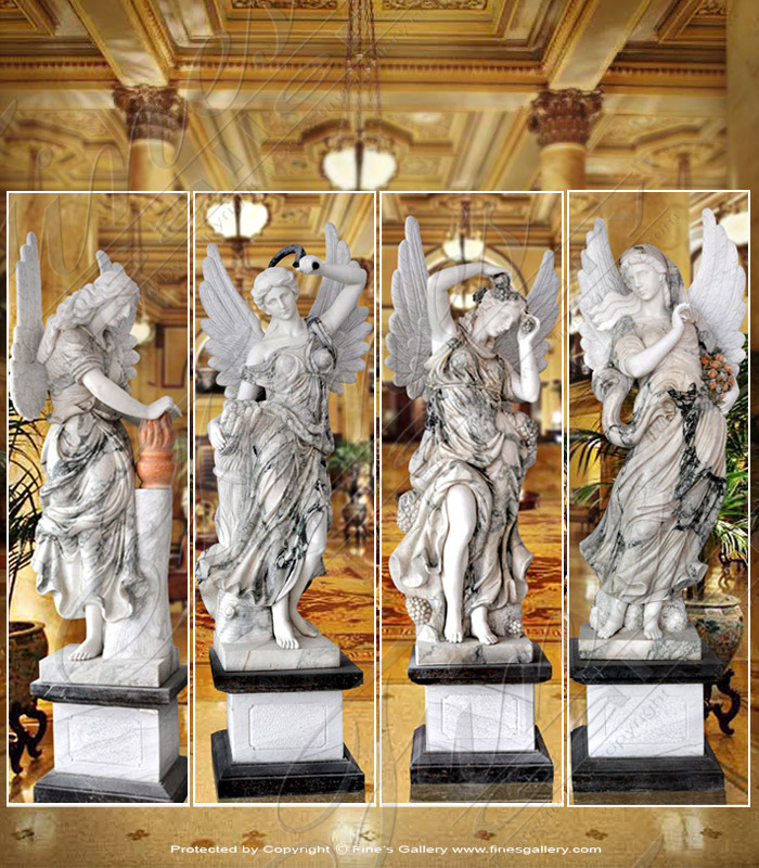 Marble Statues  - Four Seasons Marble Statues - MS-658