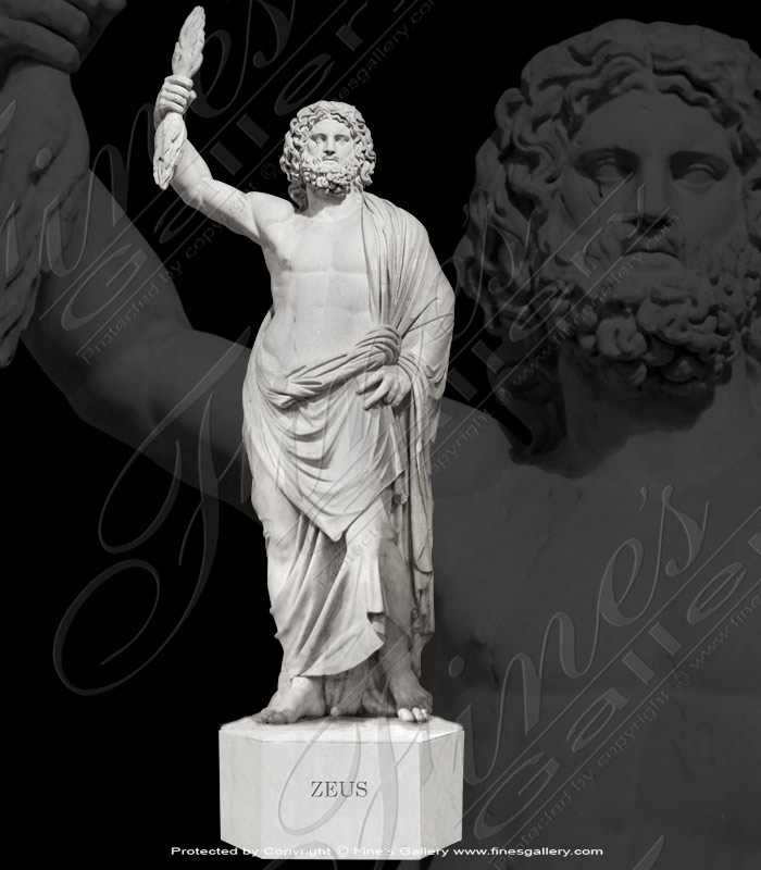 Marble Statues  - Marble Statue Of Zeus - MS-1180