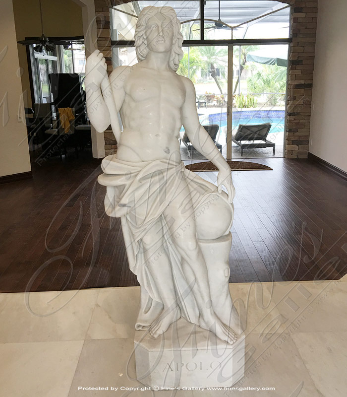 Marble Statues  - Young Greek Male - MS-603