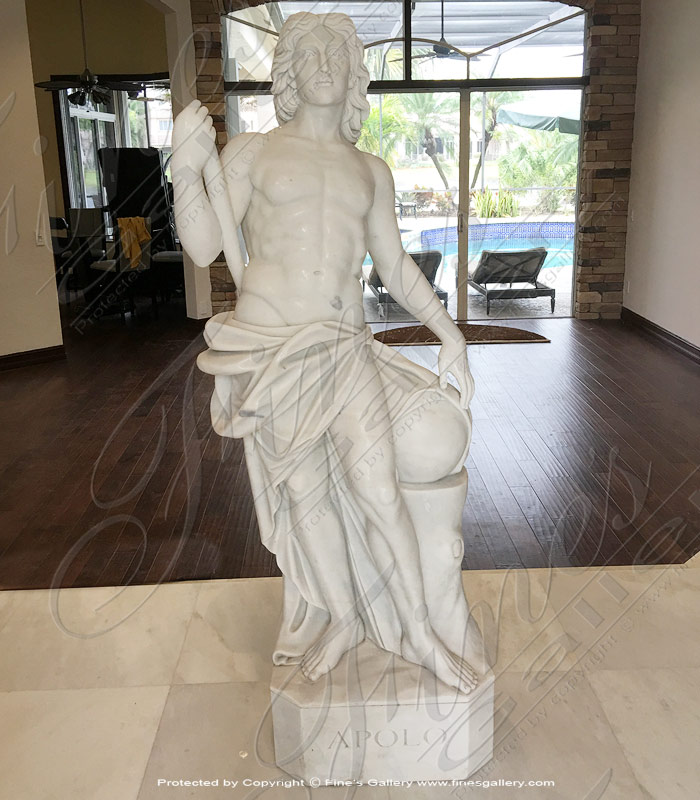 Marble Statues  - White Marble David Statue - MS-890