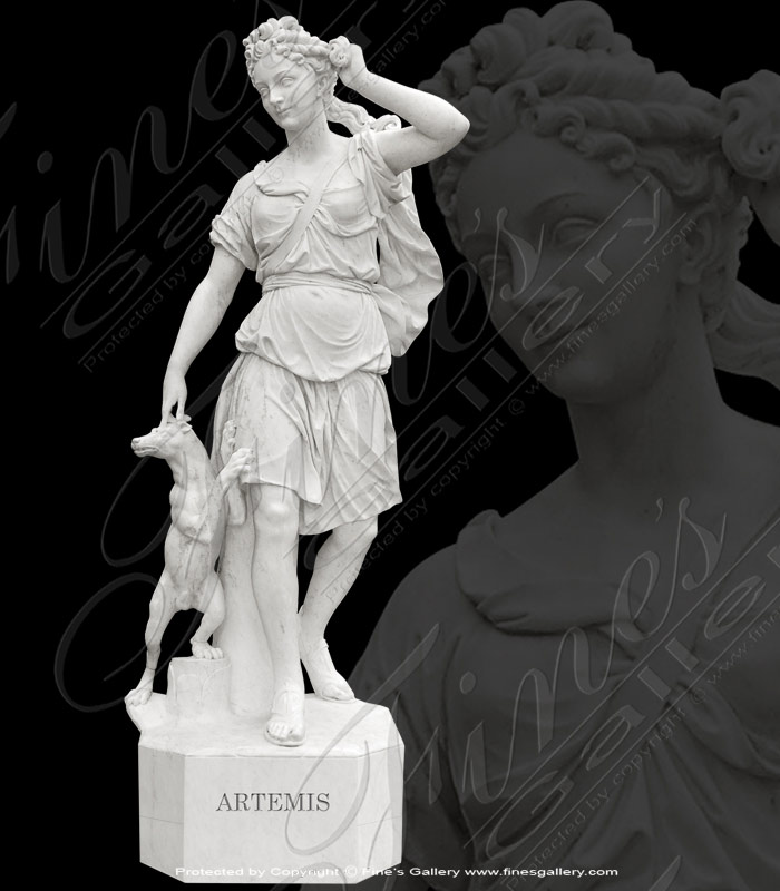 Marble Statues  - Marble Statue Of Artemis - MS-1182