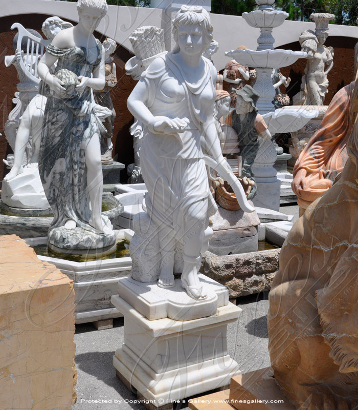 Marble Statues  - Diana Marble Statue - MS-1199