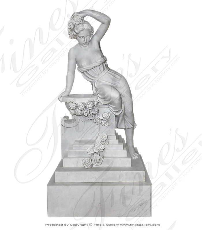 Search Result For Marble Statues  - Peasant Girl Marble Statue - MS-297