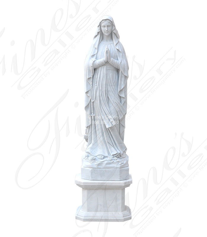Marble Statues  - Lady Of Lourdes Marble Statue - MS-1262