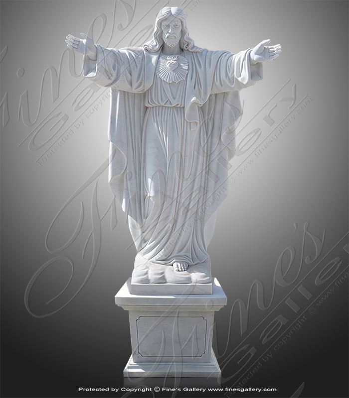 Marble Statues  - Marble Statue Of Jesus Christ - MS-1272