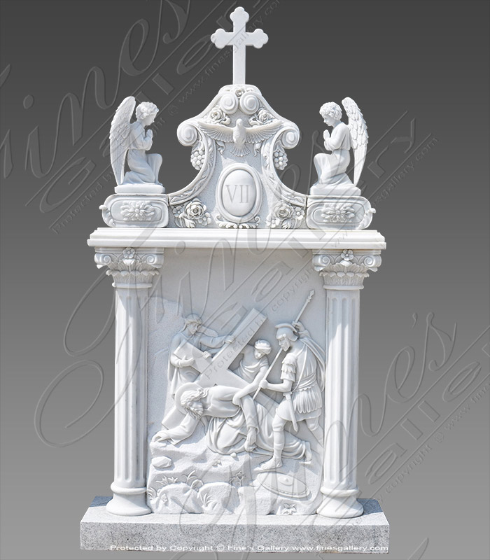 Marble Statues  - Stations Of The Cross In Marbl - MS-1283