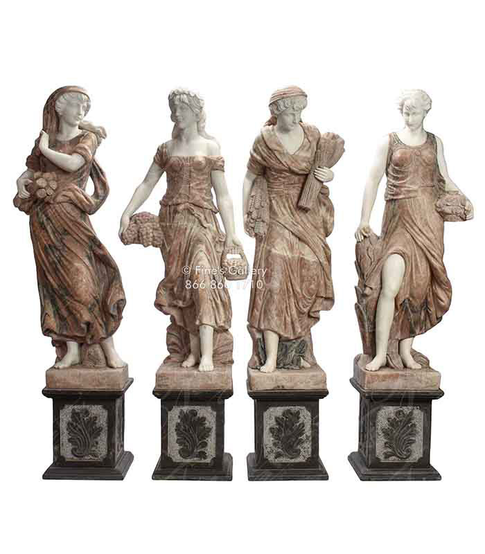 Marble Statues  - Exotic Natural Stone Four Seas - MS-1311