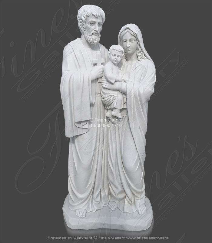 Marble Statues  - The Holy Family Marble Statue - Life Size! - MS-1328