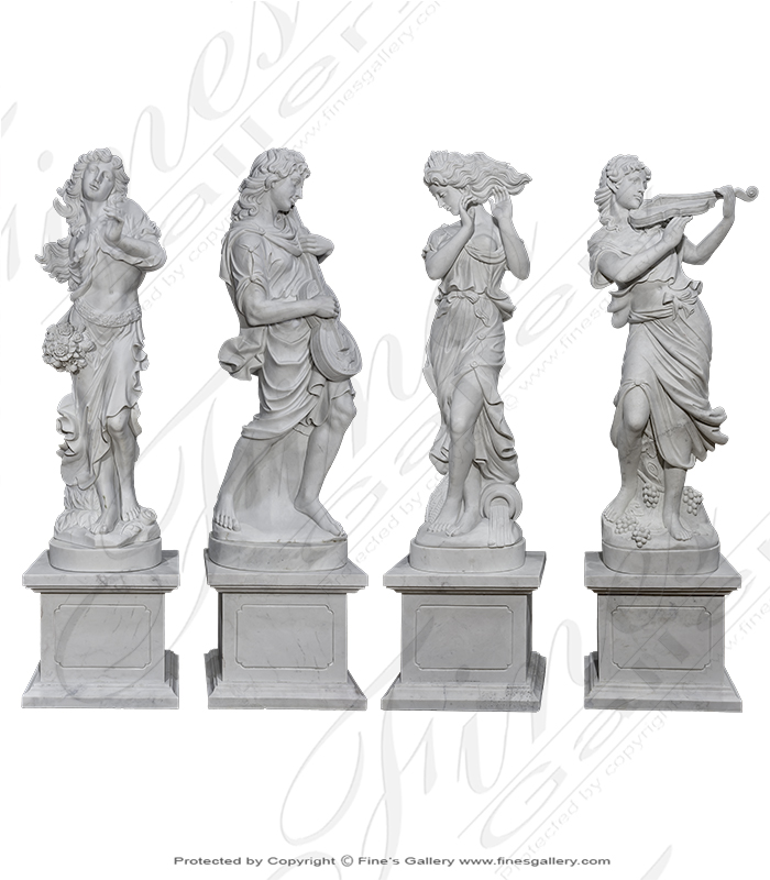 Marble Statues  - Musical Marble Statue Set - MS-1353