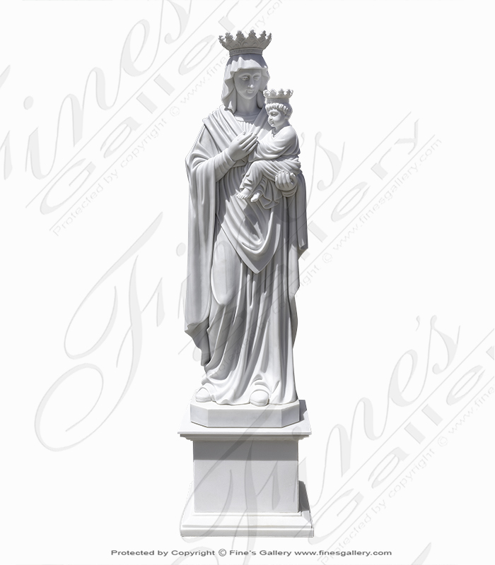 Mary Help of Christians Marble Statue