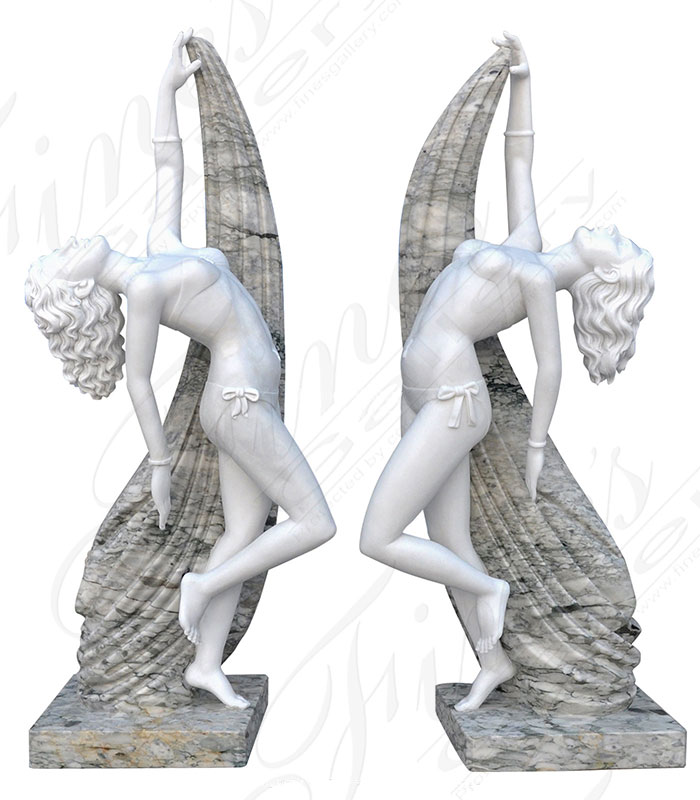 Marble Statues  - Dancing Duo - MS-1377