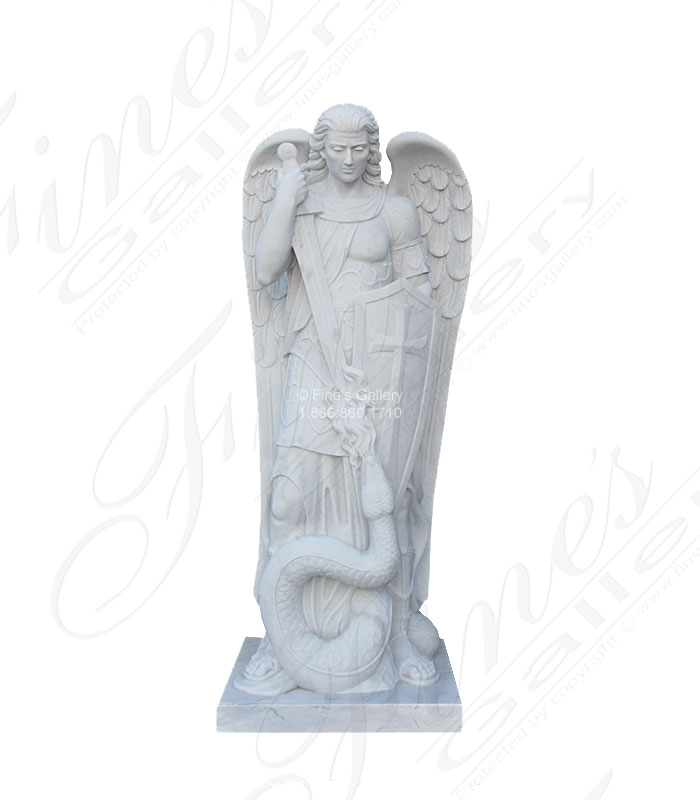 Marble Statues  - St Michael On Teyepac Hill  - MS-1381