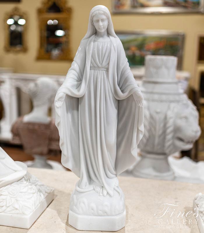24 Inch Our Lady of Grace Marble Statue
