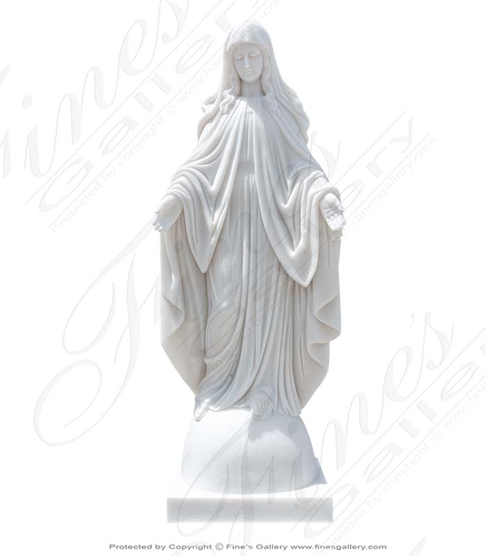 70 Inch Our Lady of Grace Marble Statue