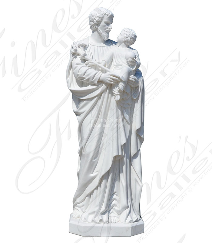 St Joseph and baby Jesus statue