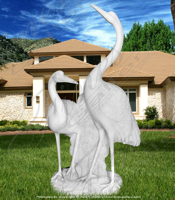 Marble Statues  - Great White Heron - MS-168