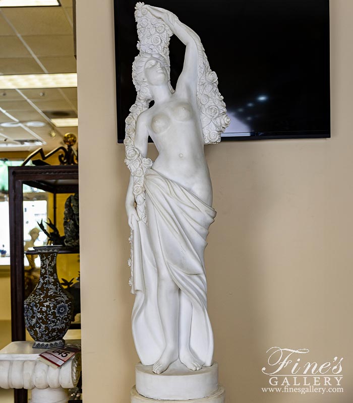 Marble Statues  - Flora Marble Statue - MS-221