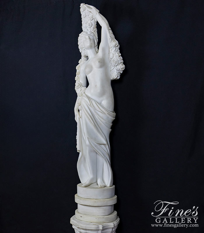 Marble Statues  - Flora Marble Statue - MS-221