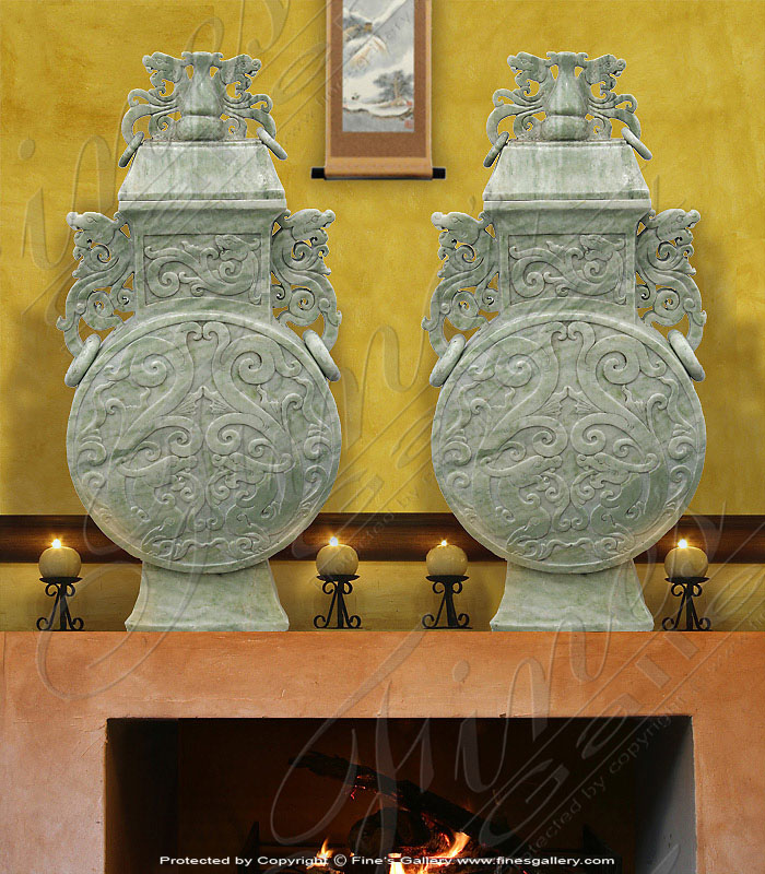 Search Result For Marble Fireplaces  - Cupids Delight Marble Surround - MFP-280