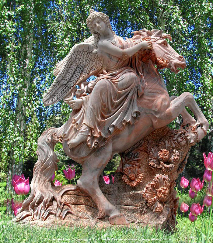 Search Result For Marble Statues  - Colored Marble Angel Statue - MS-488