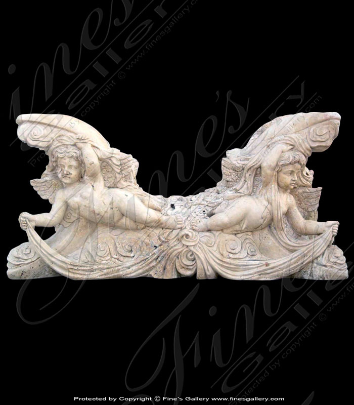 Search Result For Marble Statues  - Beige Marble Angel Statue - MS-353