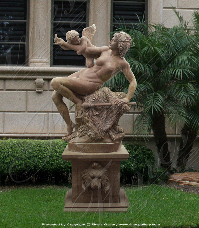Marble Statues  - Woman Struggling With Cupid II - MS-342