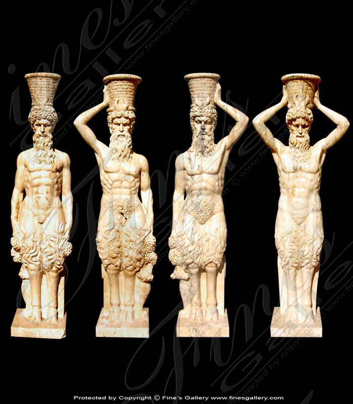 Marble Statues  - Wise Ruler Marble Statue - MS-680
